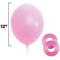thumbnail image 3 of Prextex 75 Party Balloons 12 Inch Pink, Baby Pink and White Balloons with Ribbon for Pink White Color Theme Party Decoration, Girl Baby Shower, Bachelorette, Birthday Parties Supplies, Helium Quality, 3 of 5