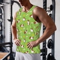 thumbnail image 5 of Gukieu Guinea Pigs Print Men's Quick Dry Fitness Vest, Round Neck Sleeveless Fitness Bodybuilding Top-X-Large, 5 of 7