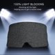 thumbnail image 3 of Paquete de 2 máscaras para dormir ultra suaves algodón, cubierta para ojos suave y natural de presión cero con correa ajustable, ayuda definitiva para dormir, bloquea la luz,, 3 of 3