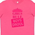 thumbnail image 4 of Inktastic Girls Rule, Boys Drool Youth T-Shirt, 4 of 5
