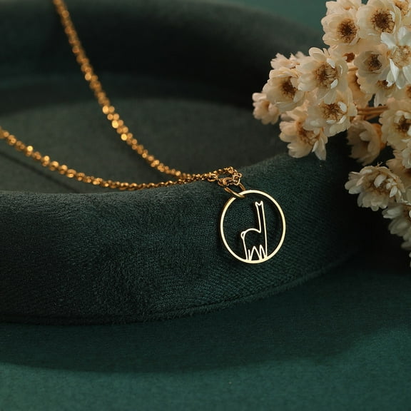 Handcrafted Guanaco Adventure Necklace with Stainless Steel Pendant