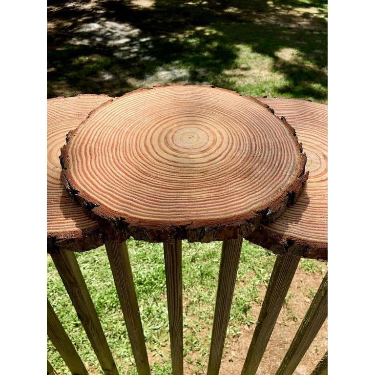 8 Pcs Large Unfinished Wood Slices, 11-12 Inches Wood Slabs For  Centerpieces Natural Wooden Circle, DIY Wood Centerpieces For Tables  Wedding Party