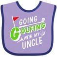 thumbnail image 3 of Inktastic Going Golfing with My Uncle Kids Golf Boys or Girls Baby Bib, 3 of 4