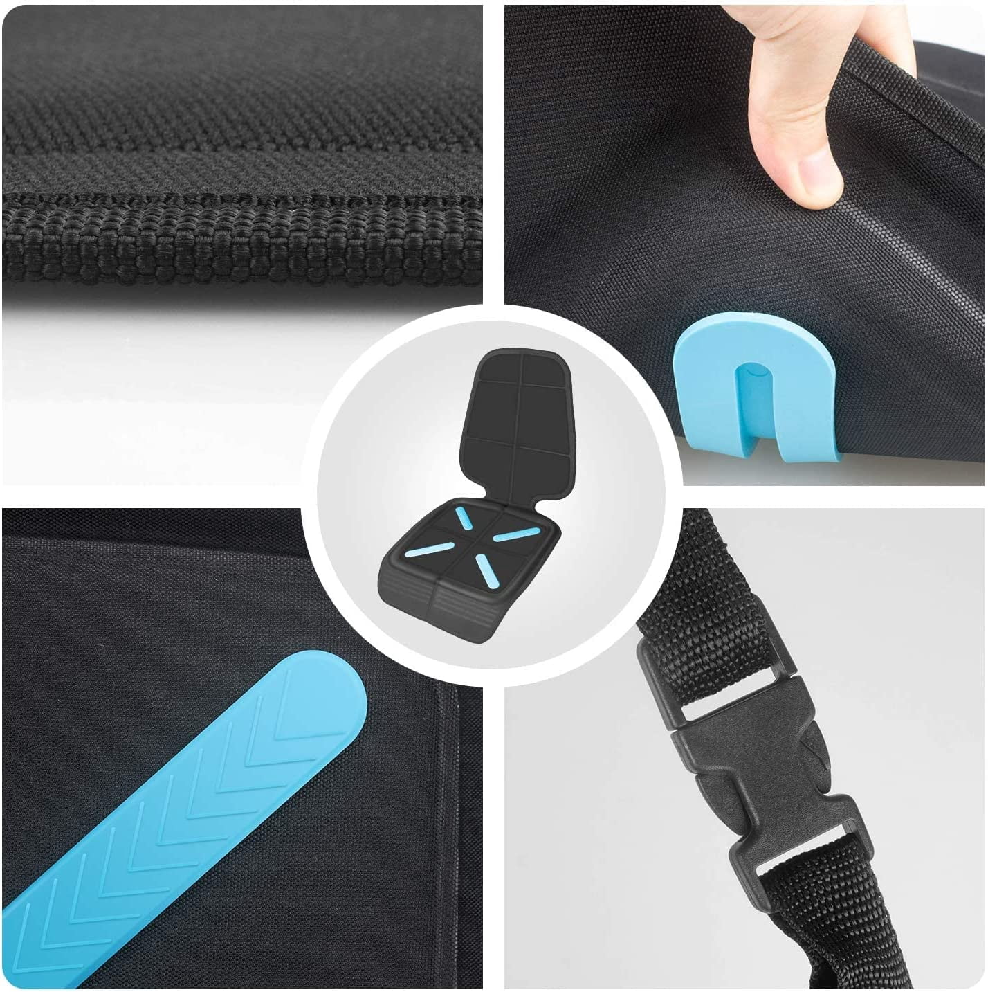 Car Seat Protector for Baby Child Car Seats, Auto Seat Cover Mat for Under Carseat to Protect Automotive Vehicle Leather and Cloth Upholstery - Waterproof and Dirt Resistant
