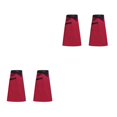 thumbnail image 1 of Moyic Delantal de Chef para hombre y mujer, 2 piezas, con 2 bolsillos, delantales de cocina, babero, accesorio para el hogar, panadería, borde negro rojo 2Conjunto, 1 of 6