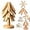 White-4PCS  C2, variant on Minibee Christmas Tree Style Tree Trivet Set – Natural Tree Trivet Set for Hot Dish, Pot, Bowl, or Teapot, Eco-Friendly Kitchen Accessory