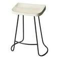 thumbnail image 1 of Beaumont Lane 24" Rectangular Transitional Wood Bar Stool in White, 1 of 3