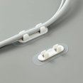 thumbnail image 2 of Zhuge Fijador de cables de 10 piezas, sin necesidad de taladrar,herramienta de almacenamiento autoadhesiva de alta viscosidad, organizador de cables con hebilla fija (transparente, tamaño pequeño), 2 of 5