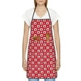 thumbnail image 3 of Easygdp Ladybugs And White Dots Apron Waterdrop Resistant with 2 Pockets,Oil Resistant Cooking Kitchen Chef Apron for Women Men, 3 of 7