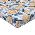 thumbnail image 4 of Ambesonne Springtime Fitted Sheet, Autumnal Art Garden Rose, King Size, Pale Sky Blue Pale Orange, 4 of 5
