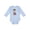 AE-Light Blue, variant on Prince, King, Knight, Sword, Crown, Brown Hair Boys Long Sleeve Baby Bodysuit