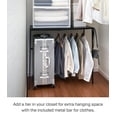 thumbnail image 3 of Yamazaki Home Expandable Suitcase Rack, Black, Steel, Expandable, 3 of 7