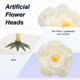 thumbnail image 2 of Uxcell Paquete de 20 Cabezas de Peonías Artificiales, Cabeza de Rosa de Seda Falsa para Bodas/Ramo/Pared de Flores/Artesanías DIY [8cm, Blanco], 2 of 7