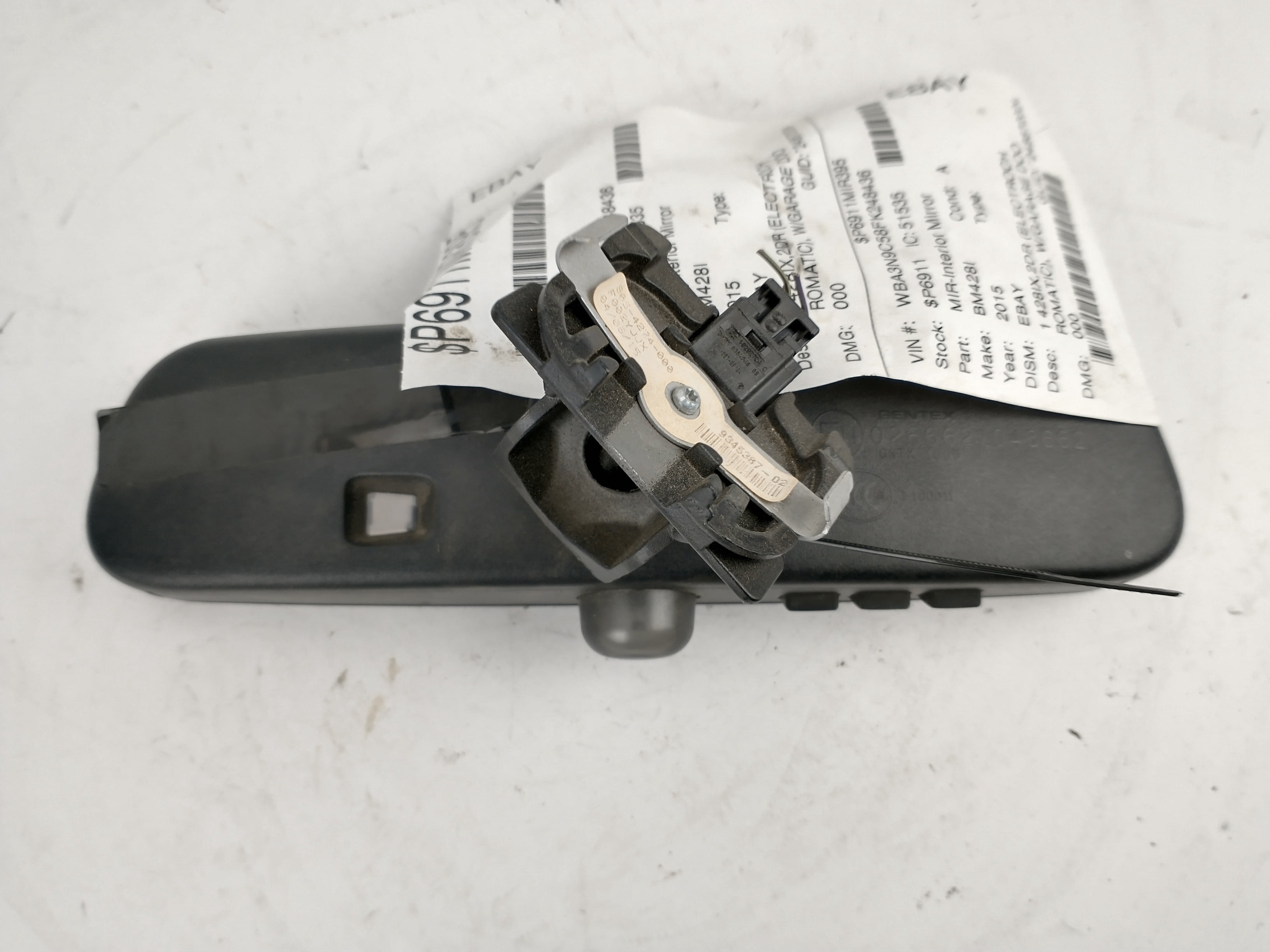 Pre-Owned 14 15 16 BMW 428i Rear View Mirror Assembly OEM - Verify Specific Vehicle Fitment In Description - (Good)