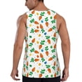 thumbnail image 3 of Xecao Cute Carrot Men's Tank Top Workout Quick Dry Sleeveless Gym Jogging Muscle Shirts Summer Swim Beach Tops, 3 of 9