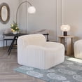 thumbnail image 3 of ZUO Osterbro Plush Cord-Style Fabric  Upholstered Accent Chair in Cream, 3 of 11