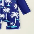 thumbnail image 5 of Zanarzt Newborn Swimsuit Boy Baby Boy Swimsuit One Piece Long Sleeve Bathing Suit Rash Guard UPF 50+ Sun Protection with Hat White,2-3 Years, 5 of 6