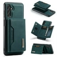 thumbnail image 1 of SaniMore Case for Samsung Galaxy A13 5G 6.5" 2021, Retro PU Leather Case Soft TPU Inner Detachable Magnetic Folding Card Pocket Flip Kickstand Anti-drop Shockproof Protectiive Case, Green, 1 of 9