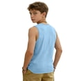 thumbnail image 4 of UACY Boys Tank Tops Casual Sleeveless Crewneck Athletic Workout Tees Basic Solid Undershirts (Light Blue, 3-4 Years), 4 of 6