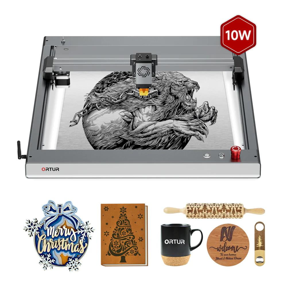 Ortur LM3 Laser Engraving Machine 20,000mm/min 10W 0.05 mm Ultra Fine Stain