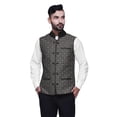 thumbnail image 1 of Atasi Artistic Printed Wedding Jackets For Men Nehru Jacket Waist Coat For Wedding & Festive Season-Large, 1 of 4