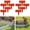 Red, variant on Imitation Stone Garden Fence, Faux Stone Garden Edging Border, Decorative Panels Flower Bed Path Lawn Outdoor Picket Yard Grass Edge