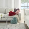 thumbnail image 5 of Mina Victory Shag Frame Heart Cream 18" x 18" Throw Pillow, 5 of 5