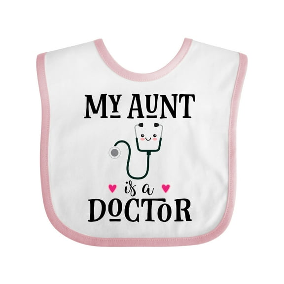 Inktastic My Aunt is a Doctor Girls Baby Bib