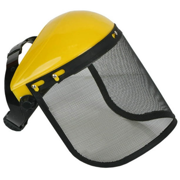 Sombrero De Casco De Seguridad Con Visera De Malla De Cara Completa Para Desbrozadora Forestal Casco De Malla De Protección Forestal Para Cortacésped Cateissary AP007793-02