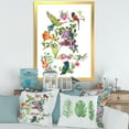 thumbnail image 3 of Designart 'Colourful Birds and Tropical Flowers II' Traditional Framed Art Print, 3 of 4