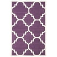 thumbnail image 6 of SAFAVIEH Chatham Hayden Geometric Wool Area Rug, Purple/Ivory, 5' x 8', 6 of 10