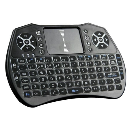 Wireless Remote 2.4GHz Wireless Keyboard Air Mouse Touchpad Handheld Remote Control Backlight for Android TV BOX Smart TV PC Notebook ()