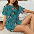 thumbnail image 4 of Fotbe Dachshund Dog Conjunto de Pijama Estampado para Mujer, 2 Piezas, Ropa de Dormir con Camiseta de Manga Corta y Shorts Suaves-X-Large, 4 of 6