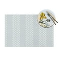 thumbnail image 4 of LNWH Grey Texture Abstract Pattern Placemats, 4 PCS Heat Resistant Washable PVC Table Mats, 18"x12", 4 of 6
