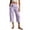 Purple, variant on Women's Effortless Casual Wide Leg Cropped Pants For With And Pockets – Soft Solid Knit Everyday Comfort Travel Pants for Women