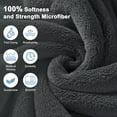 thumbnail image 4 of Bath Towels Set of 4, Large 28"x 55" Bath Towels Highly Absorbent & Quick Dry, 100% Microfiber Bath Sheets, Soft Towels for Bathroom Spa Hotel Gym, Black, 4 of 7