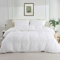 thumbnail image 5 of Peace Nest Lightweight Clipped Duvet Cover Set Geometric Solid Color White - Twin, 5 of 5