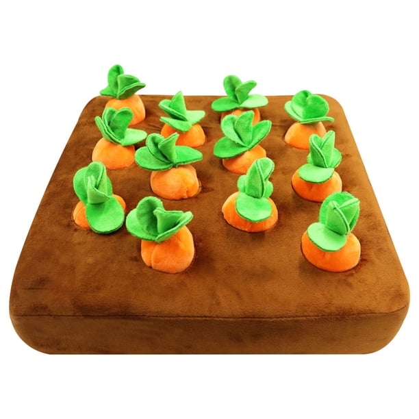 Juguete para perros y gatos, zanahoria, mascota de peluche, vegetal, juguete para masticar, olfatear mascotas, esconder alimentos, juguetes para mejorar los hábitos alimenticios, accesorios duraderos para masticar perros JM
