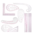 thumbnail image 4 of Juego de regla de ropa multiusos, regla de corte en forma de curva, plantilla de dibujo a medida, 9 Uds., 4 of 12
