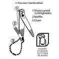thumbnail image 5 of (6 pack) Equate Stainless Steel Curved Fingernail Clipper with File and Chain, 1 Count, 5 of 9
