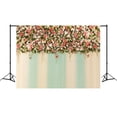 thumbnail image 1 of EREHome Polyester Fabric 7x5ft Photography Backdrop 3D Flower Pink and Green Wall Photo Background for Wedding Studio Props, 1 of 2
