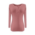 thumbnail image 4 of MESSUEN Lightweight Sweaters for Women Button Up Sweaters for Women Knitted Sweater Womens Shirt Summer Shirts for Women’s Tops Women's Blouses Pink M, 4 of 4