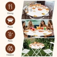 thumbnail image 7 of Thanksgiving Fall Pumpkins Round Tablecloth, Fitted Table Cover with Elastic for 45"-54" Round Tables, Orange Maple Leaf Autumn Table Cloth Outdoor Indoor Dinning Party Waterproof Tablecloths, 7 of 7