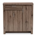 thumbnail image 4 of Baxton Studio MH7097-Oak-Shoe Rack Laverne Moderne et Contemporain Chêne Brun Fini Armoire à Chaussures, 4 of 4