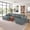 Gray, variant on AISWORD 132" U Shaped Modular Sectional Sofa, Comfy Cloud Boneless Sofa with Chaise and Side Pockets, Memory Foam Sleeper Sofa for Living Room, Beige