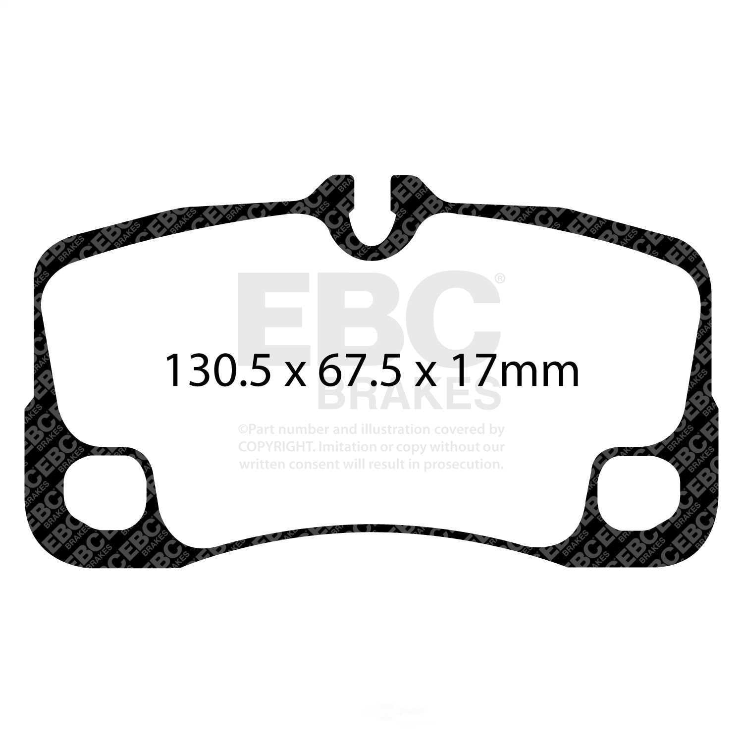 EBC Brakes Redstuff Premium Fast Street Pad For All Engine Sizes Fits select: 2007 PORSCHE 911 NEW GENERATION, 2008-2012 PORSCHE 911