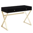 thumbnail image 7 of BELLEZE Vanity Table, Home Office Computer Desk - Ellena (Black), 7 of 7