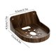 thumbnail image 3 of Estante de pared para cámara sin perforaciones con veta de madera de melocotón para el hogar, soporte para caja superior de enrutador, soporte para monitor, estante de plástico al por mayor, 3 of 6