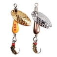 thumbnail image 7 of New Durable 2.7g 5.5cm Metal Fishing Lure Rotating Spinner Spoon Single Hook Crank Bait COLOR B, 7 of 7