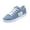 Blue_001, variant on Women's Frayed Raw Edge Canvas Sneakers Lace Up Patch Decor Lightweight Flat Non Slip Casual Daily Walking Footwear Blue 6.5（EU-37）
